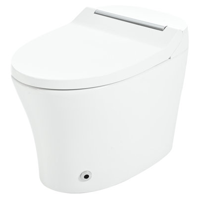 Toilette de salle de bain avec double chasse et 360 fonctions de chasse d'eau à fermeture en douceur et intelligente