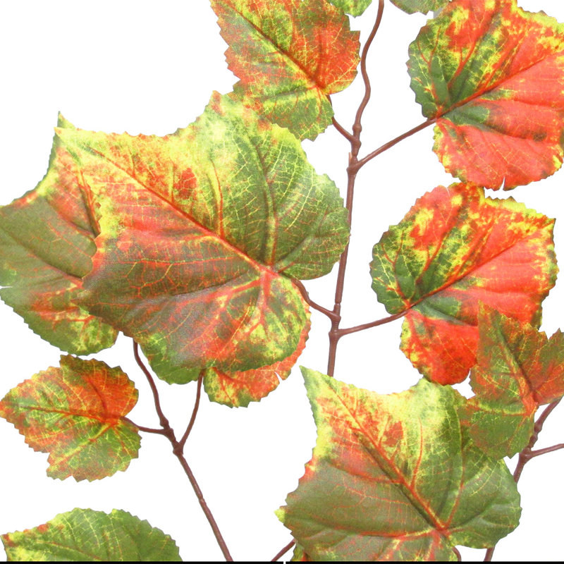 Grape Leaf Mixed Spray Branch, Green