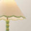 Nephi Bobbins Painted Table Lamp with Tapered Natural Linen Trim Scallop Shade-1768459580-1768459582-1764497640