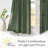  Pinch Pleated Linen Valances for Windows, 2 Panels Set Farmhouse Light Filtering Small Sheer Curtains for Cafe Bar Kitchen Over Sink Christmas Decor-1504528902-1504528903