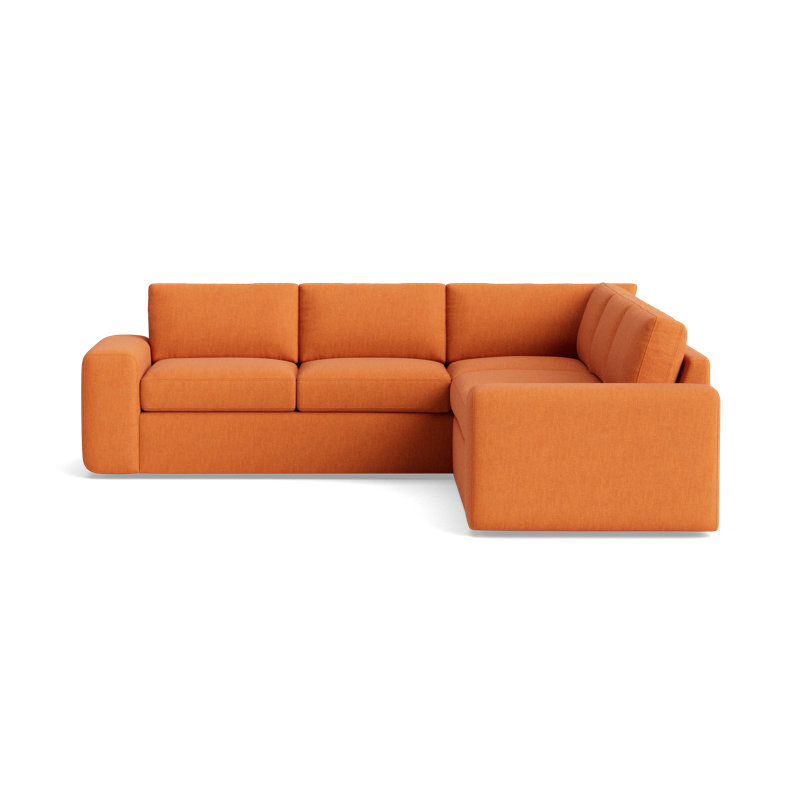 The OG Sectional, Left Hand Facing, Performance Weave - Carrot