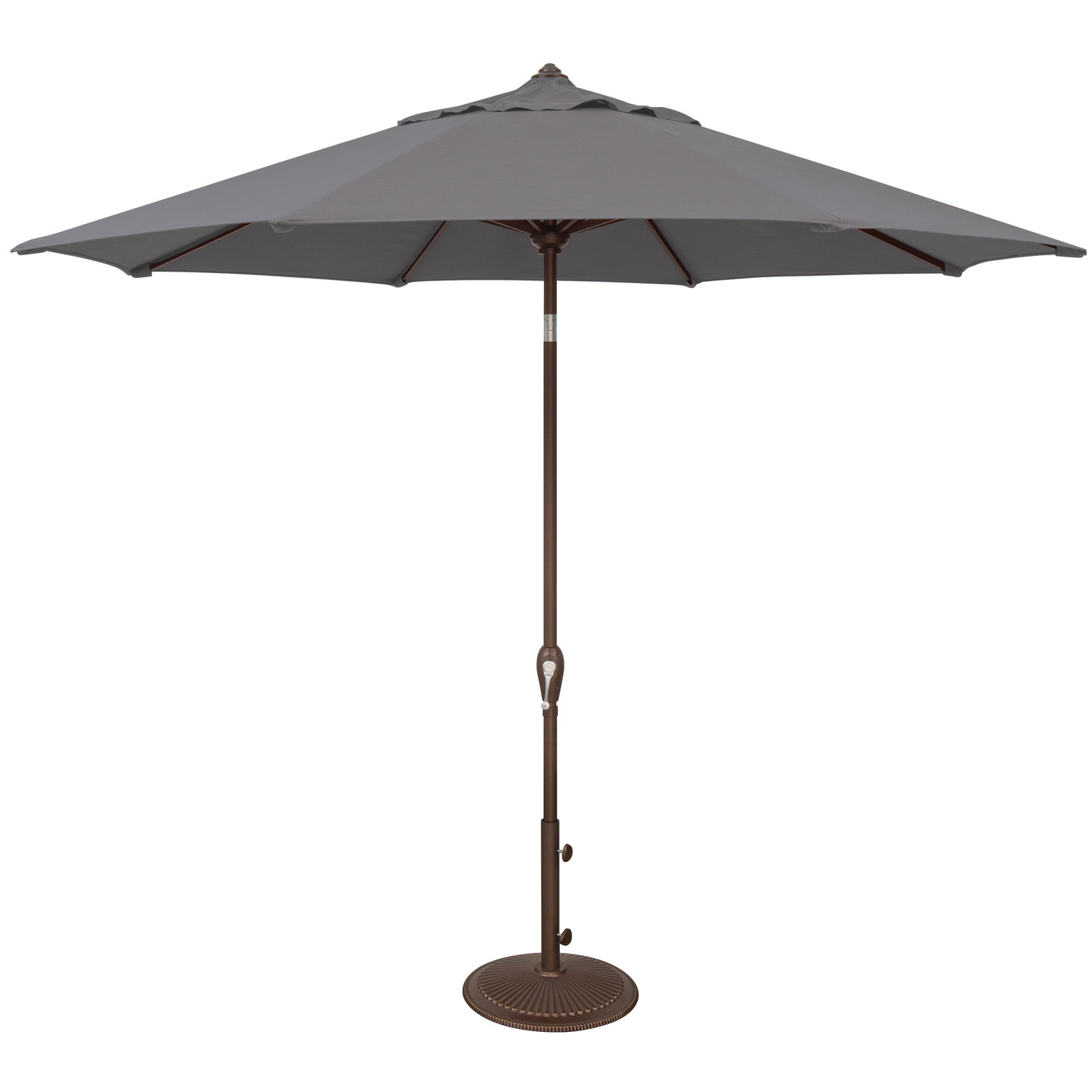 Colete 9' Market Sunbrella Umbrella, Bronze, Canvas Charcoal Sunbrella® Canvas