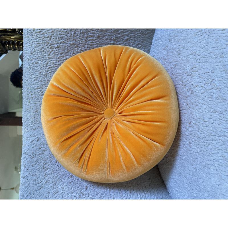 Coussin Therese, H 12 po x l 12 po, Tangerine