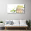 Art Flower Candle Towels - No Frame Print on Glass