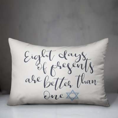  Eight Days of Presents Lumbar Pillow