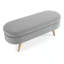 Banc de rangement repose-pieds ovale