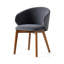 Tuka Upholstered Armchair with Wooden Frame-1188789863-1188789856