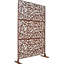 Écran d'intimité en métal rouille - H 76 po x l 76 po pour patio, terrasse, balcon, écran intérieur autoportant, idéal pour