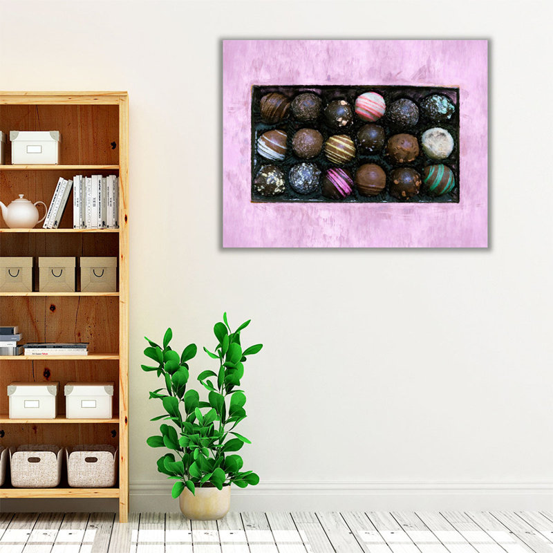 Assortiment de délices au chocolat - reproduction d'art sur toile, H 16 po x l 20 po