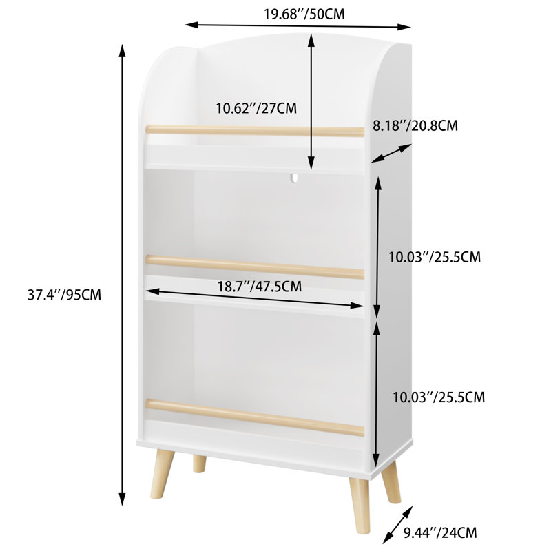 19.68''W X 37.4'' H Bookcase
