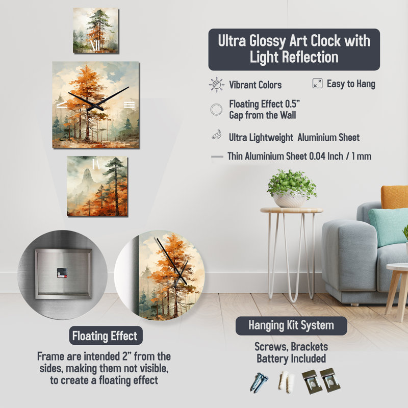 Madelien Metal Wall Clock