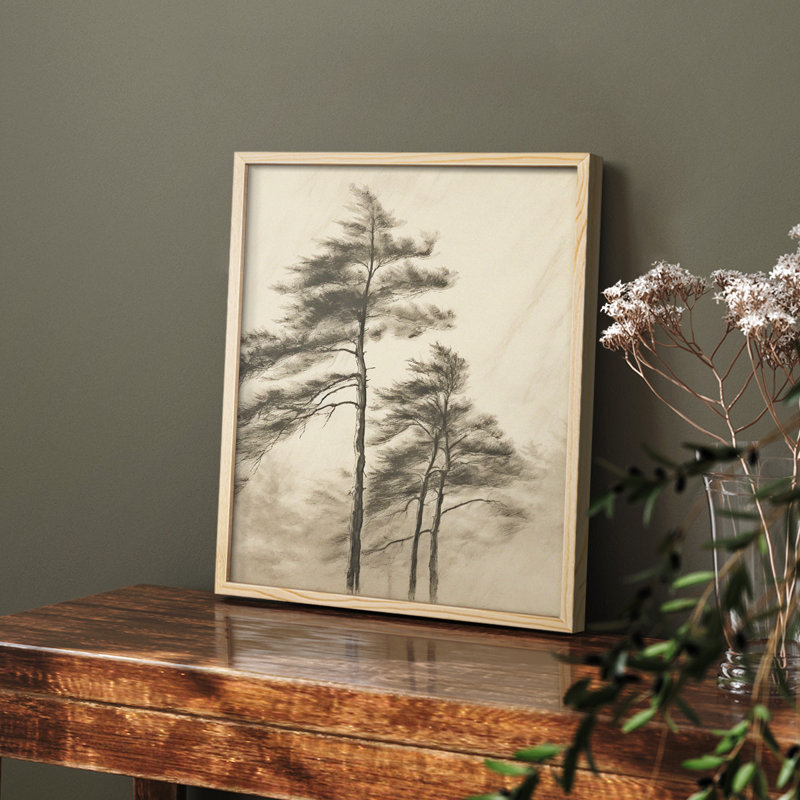 «Vintage Landscape XXXV» sur papier, Naturel