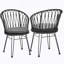 CHAISE, 2PCS avec 2 coussins, gris