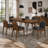 Carson Carrington Natural Walnut Extension Leaf Dining Table