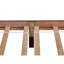 Grand lit à structure en bois massif avec tête de lit tapissier, grand lit plateforme avec pieds de soutien-177154535