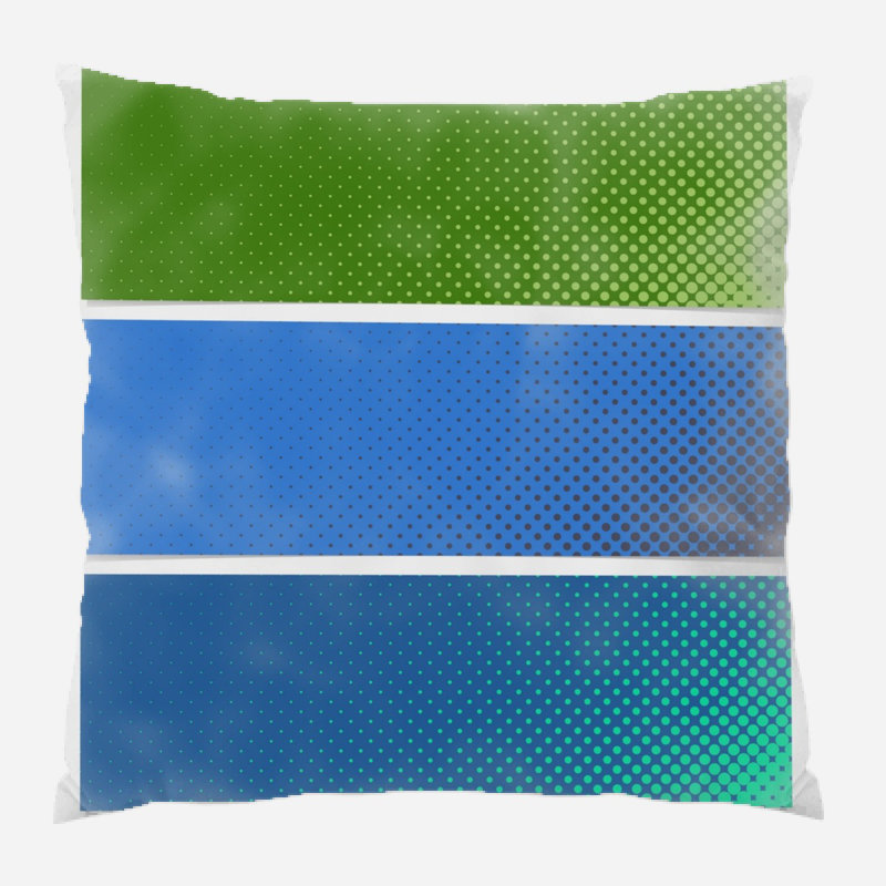 Banner Striped Microsuede Reversible Throw Pillow