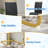 4 - Person Dining Set, Modern Rectangular Dining Table Set with 4 Luxury Faux Leather Dining Chairs-360946222-360946210