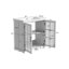 Meuble-lavabo moderne de 30 po avec lavabo en céramique, meuble-lavabo avec verre trempé et poignées mates, équipé d'un grand espace de rangement et d'un cadre en bois d'hévéa-1538969662