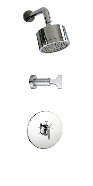 Spring Thermostatic Shower Faucet, Polished Chrome