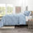 Double Brushed Pleated Duvet Cover Set-1138808775-1138794258