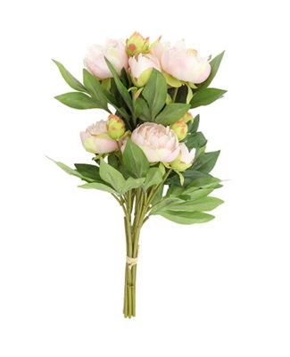 Artificial Light Pink Peony Stems