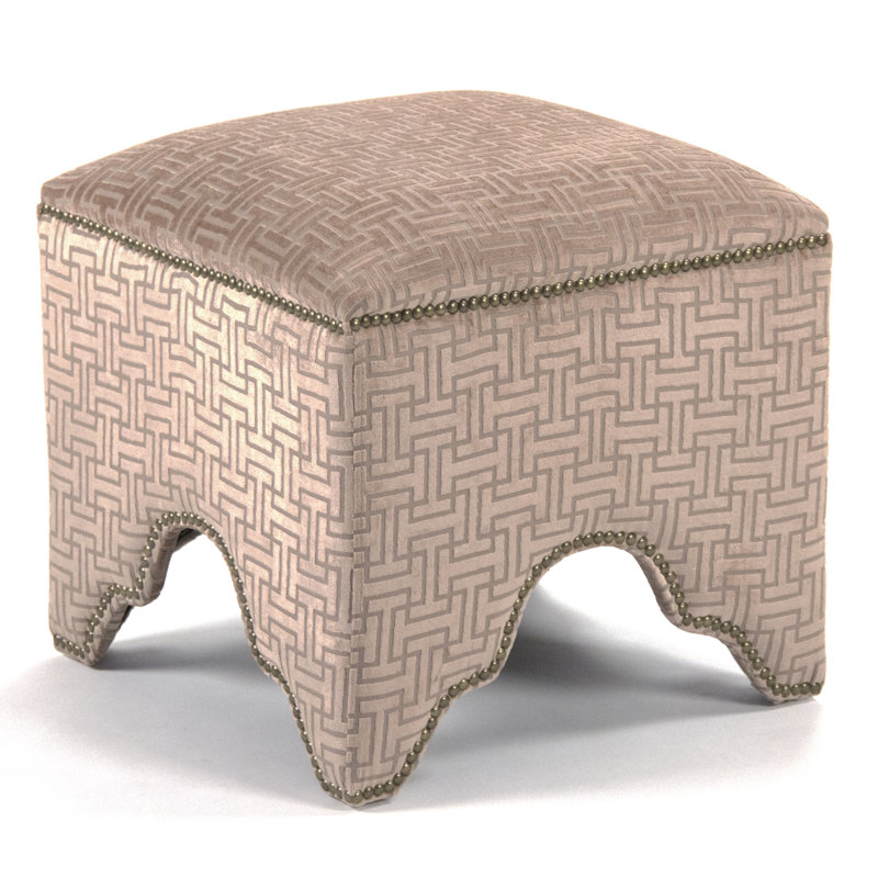 Willem Upholstered Vanity Stool, Brown