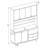 Elowen 81" Kitchen Pantry with Open Shelving
