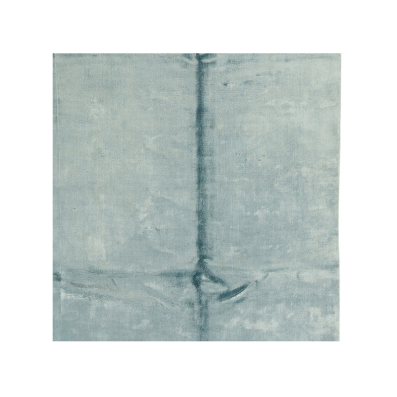 Tapis gris / bleu noué à la main de haute qualité
