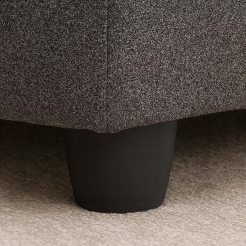 Fauteuil Bunny-Ear avec tissu résistant aux rayures, Gris foncé