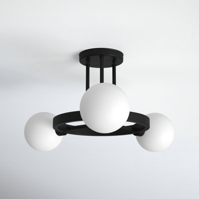 Eveliina Glass Semi Flush Mount