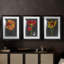 Midnight Tulip I - impression sur mesure encadrée de qualité supérieure - 3 pièces-1084829144-1084829126