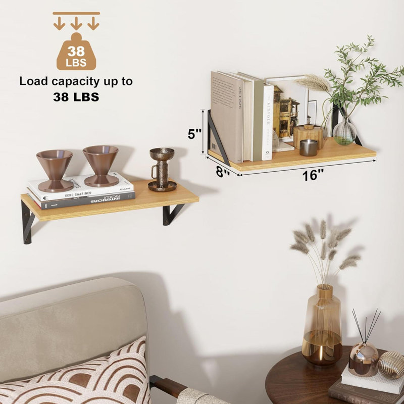 2 Piece Floating Shelf