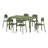 6-Person Outdoor Rectangular Dining Set-1818003879