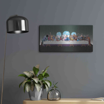 The Cat's Last Supper' Metal Wall Art