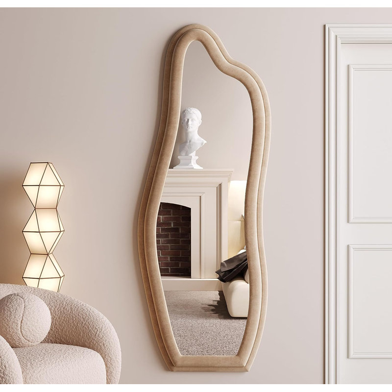 Calero Floor Mirror, Milk Tea