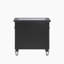 Varian II Mirror, Black Silver Sheen Bedside Table-1245665639