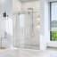 Porte de douche coulissante simple sans cadre l 56 à 60 po x H 72 po - verre trempé transparent de 5/16 po (8 mm), conception en dérivation avec finition nickel brossé