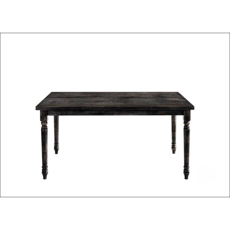 Table de salle à manger à finition grise patinée
