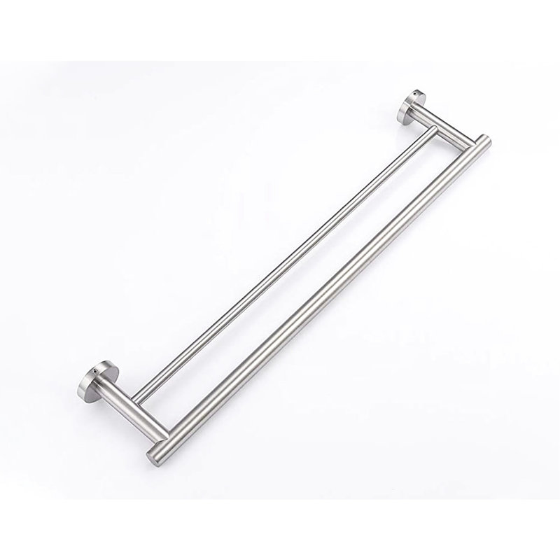 Élégant support mural pour barre à serviettes de 23,6 po - Acier inoxydable, pour la salle de bain, la chambre à coucher, la salle de lavage, l'option d'installation rapide de la cuisine, fixation simple
