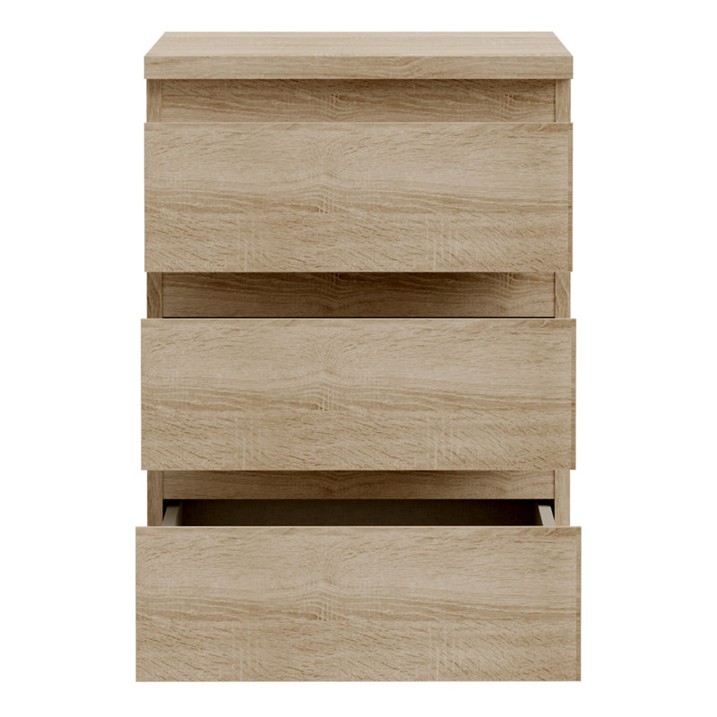41.8cm W Manufactured Wood Bedside Table, Brown