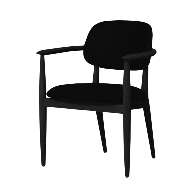 Chaise Slow de Space Copenhagen, Chêne onyx, Ère CSE14
