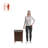 Spencer Three Drawer Solid Wood Nightstand Walnut