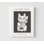 Affiche murale Maneki Neko - Minimalist Fortune Cat