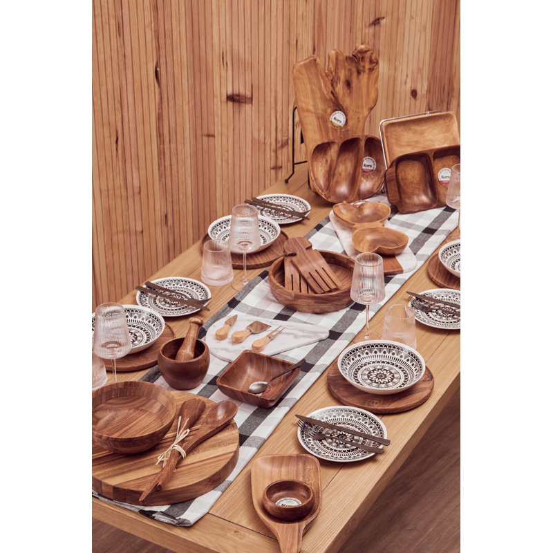 Alpen Home Flanagan Wood Divided Serving Dish