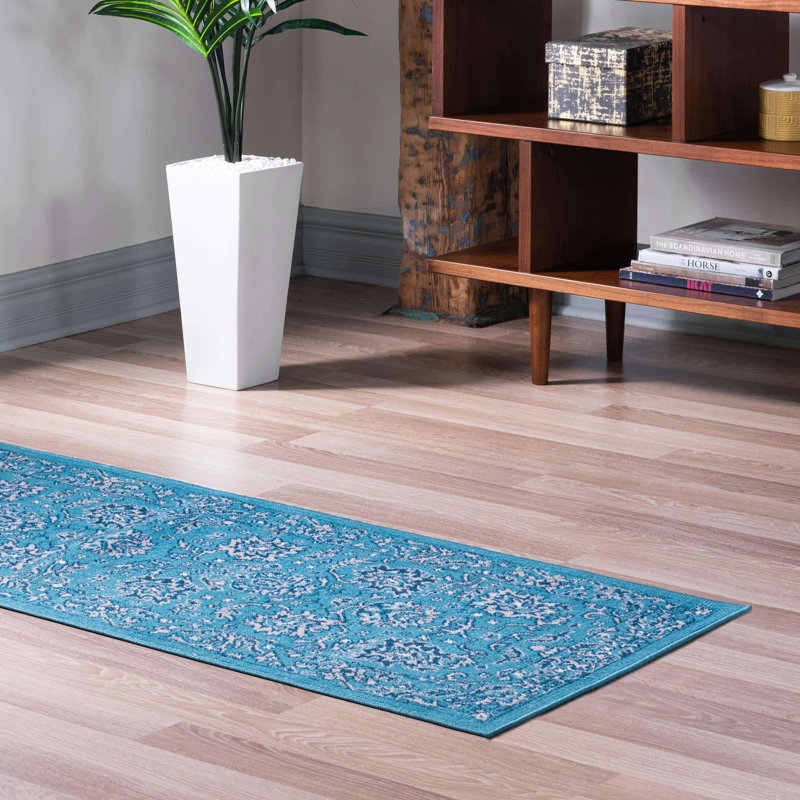 Floral Indoor Rug, Runner 2'7" x 10'