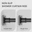 Tringle à rideau de douche Tension 31-79 ", sans perceuse, antidérapante, réglable-125576686