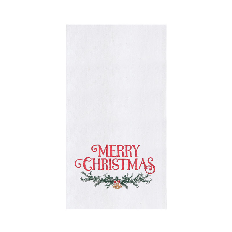 Torchon 100% coton «Merry Christmas»