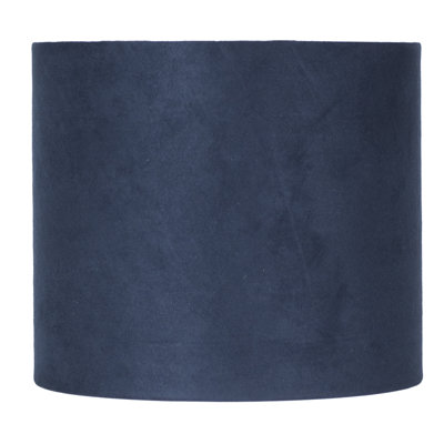 Abat-jour tambour en faux cuir Ganya Classic