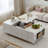 Lift Top Coffee Table with Wireless Charging, Bluetooth Speakers & RGB LED Lighting-484589726