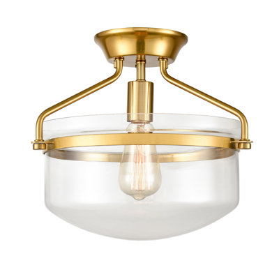 Plafonnier semi-encastré 13,4 po à 1 lumière Vandorn